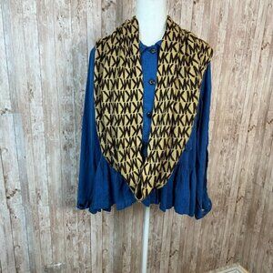 Michael Kors Women's Logo All Over Print Infinity Scarf Brown One Size